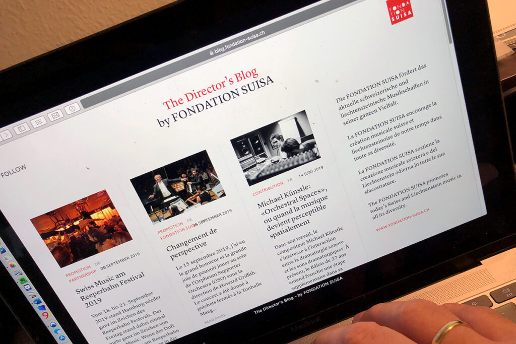 «The Director’s Blog» – «Nous voulons améliorer la visibilité de notre travail»